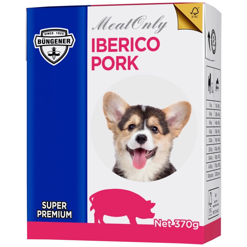 Hrană umedă pentru câini cu carne de porc Iberico